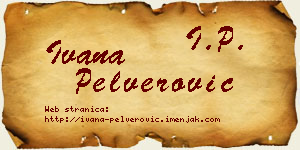 Ivana Pelverović vizit kartica